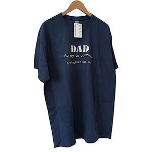 New Novelty Dad Short Sleeve T-Shirt Men’s XL Navy Blue